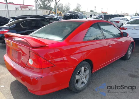 2004 Honda Civic Ex z USA, uszkodzony, nr VIN 1HGEM22034L062727